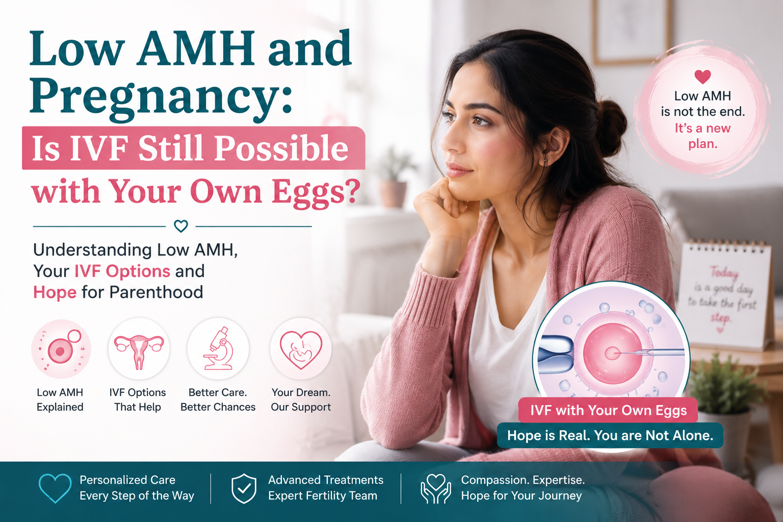 Low AMH and Pregnancy: Is IVF Still Possible with Your Own Eggs?